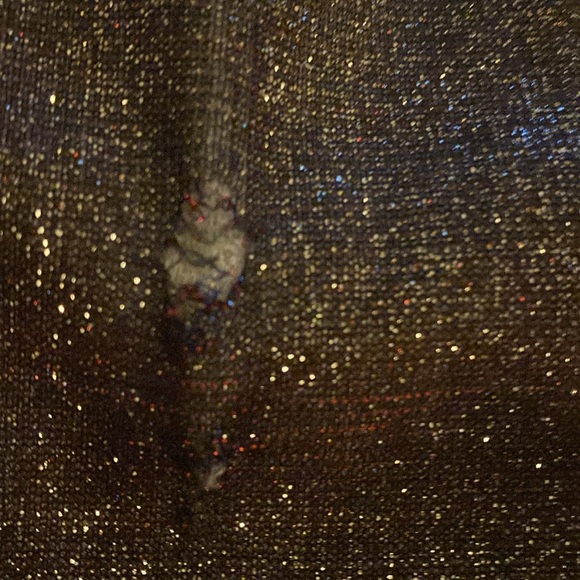 Bardot Holographic Elegant Gold Shimmery Sleeveless Sheath Midi Party Dress 4 - Picture 14 of 14